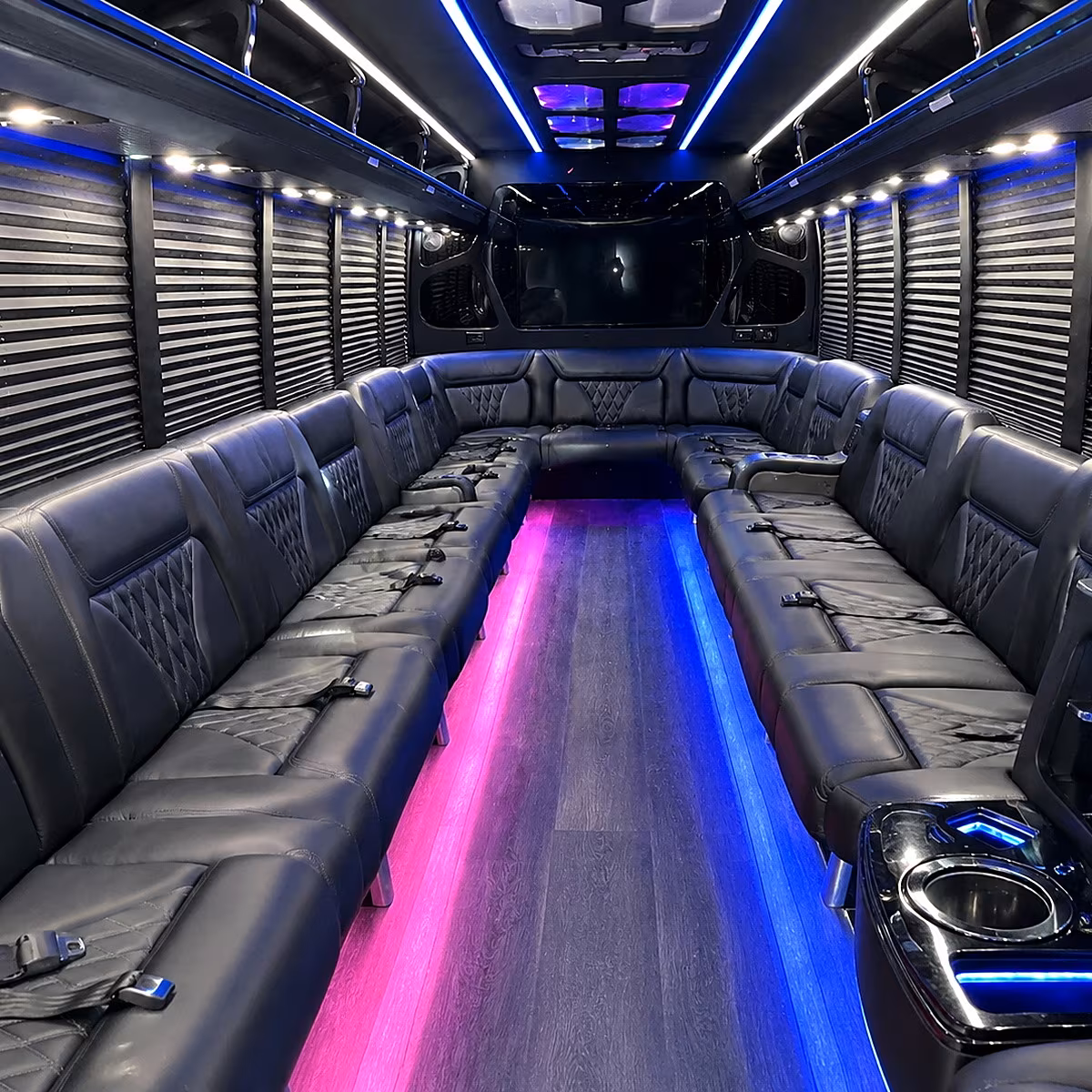 fayetteville party bus rental interior